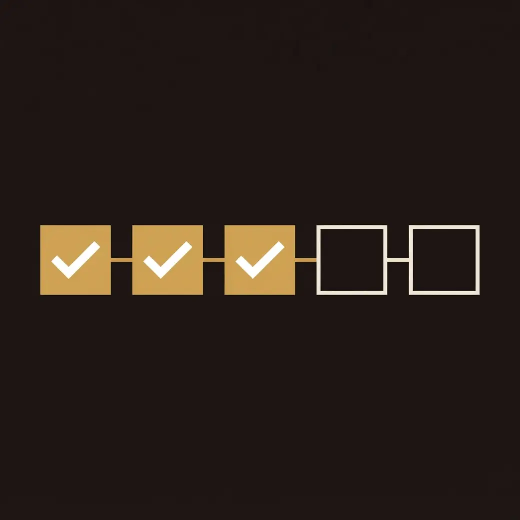 Flat vector checklist graphic showing the vendor booking order for how to plan a same-sex wedding