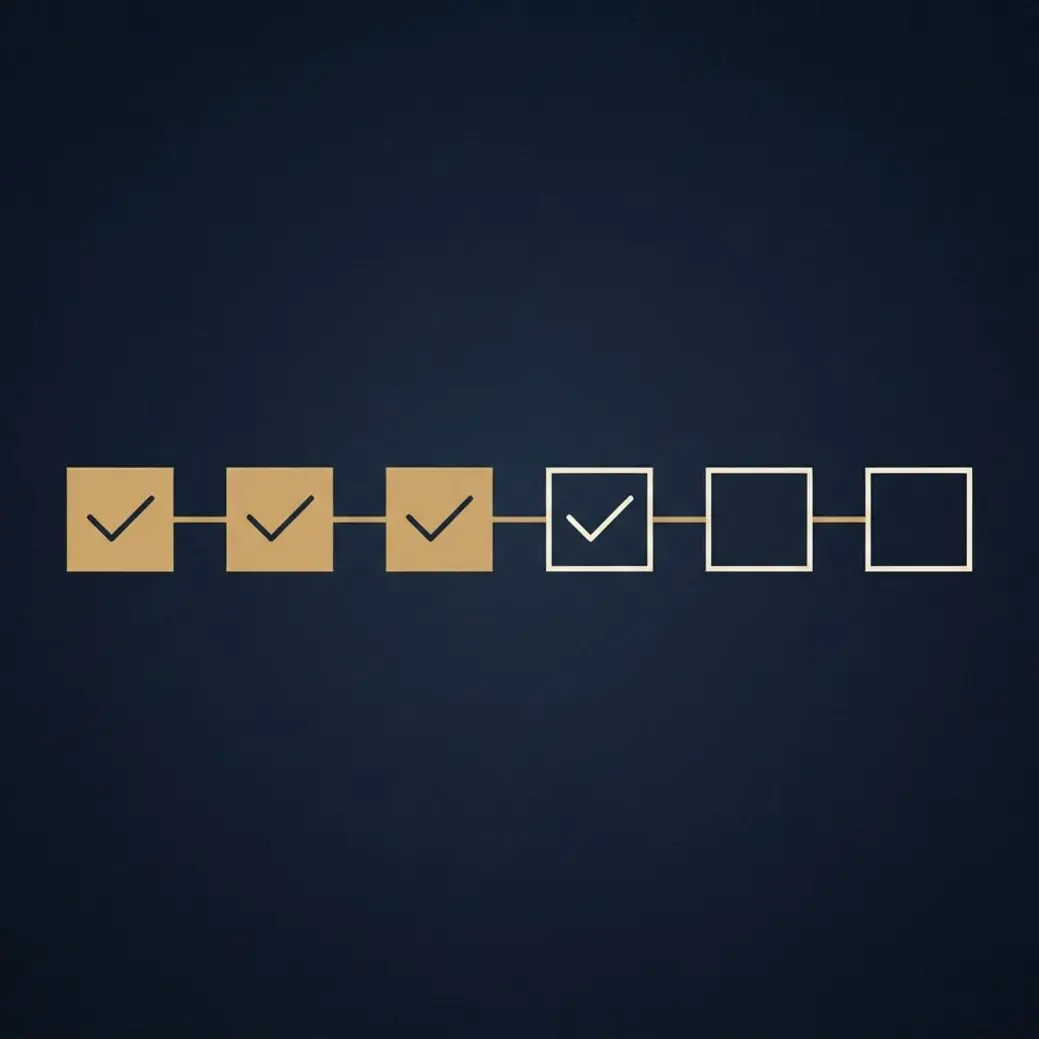 Flat vector checklist graphic showing wedding day checklist items with owner and status columns